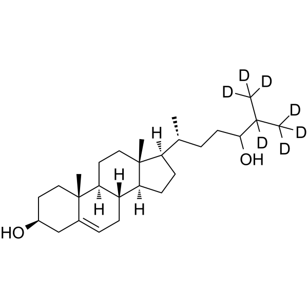 24(RS)-羟基胆固醇-D7结构式