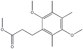 methyl 3-(2,5-dimethoxy-3,4,6-trimethylphenyl)propanoate Structure