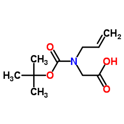 2-{[(tert-butoxy)carbonyl](prop-2-en-1- yl)amino}acetic acid Structure