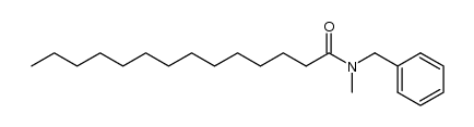 N-benzyl-N-methyltetradecanamide结构式