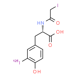 N-iodoacetyl-3-iodotyrosine Structure