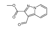 3-FORMYL-PYRAZOLO[1,5-A]PYRIDINE-2-CARBOXYLIC ACID ETHYL ESTER Structure