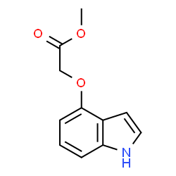 methyl 2-(1H-indol-4-yloxy)acetate结构式