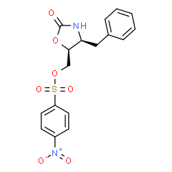 [(4S,5S)-4-Benzyl-2-oxo-1,3-oxazolidin-5-yl]methyl 4-nitrobenzenesulfonate Structure