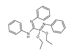 N,N'-diphenyl[(diethoxy)phenylimidophosphinoyl]formamidine Structure