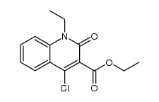 ethyl 1-ethyl-4-chloro-2-oxo-1,2-dihydroquinoline-3-carboxylate Structure