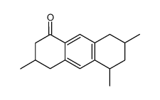 1-Oxo-3.5.7-trimethyl-1.2.3.4.5.6.7.8-oktahydroanthracen Structure