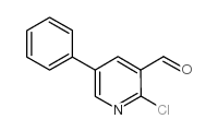 2-chloro-5-phenylpyridine-3-carbaldehyde structure