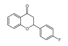 2-(4-fluorophenyl)-2,3-dihydrochromen-4-one Structure