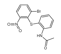 N-[2-(2-bromo-6-nitro-phenylsulfanyl)-phenyl]-acetamide Structure