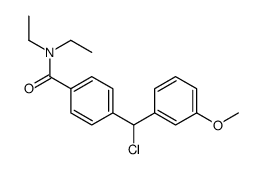 RAC-4-(3'-METHOXY-A-CHLOROBENZYL)-N,N-DIETHYLBENZAMIDE Structure