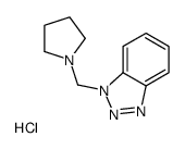 1-(pyrrolidin-1-ium-1-ylmethyl)benzotriazole,chloride结构式