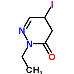 2-Ethyl-5-iodo-4,5-dihydro-3(2H)-pyridazinone结构式