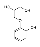 3-(2-Hydroxyphenoxy)-1,2-propanediol Structure