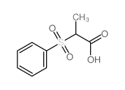 Propanoic acid,2-(phenylsulfonyl)- structure