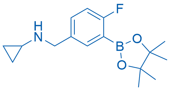 5-(Cyclopropylaminomethyl)-2-fluorophenylboronic acid pinacol ester picture