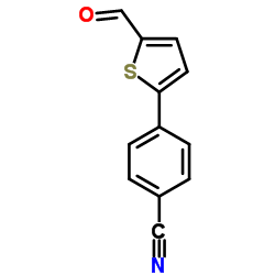 4-(5-FORMYL-THIOPHEN-2-YL)-BENZONITRILE structure