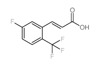 5-FLUORO-2-(TRIFLUOROMETHYL)CINNAMIC ACID Structure