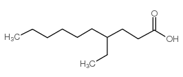 4-ethyldecanoic acid Structure