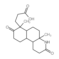 3-(4a,7-dimethyl-3,8-dioxo-1,2,4,5,6,6a,9,10,10a,10b-decahydrobenzo[f]quinolin-7-yl)propanoic acid Structure