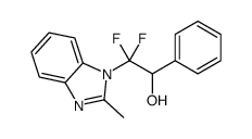 2-METHYL-BENZIMIDAZOL-1-YL-2,2-DIFLUORO-1-PHENYLETHANOLE结构式