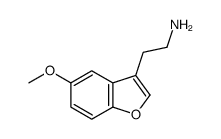 2-(5-Methoxy-1-benzofuran-3-yl)ethanamine结构式