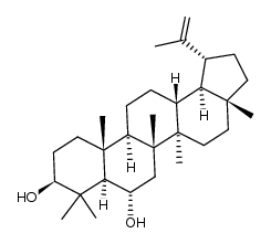 2β,6α-dihydroxy-20(29)-lupene Structure