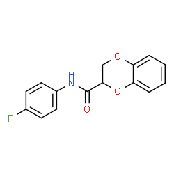 N-(4-fluorophenyl)-2,3-dihydrobenzo[b][1,4]dioxine-2-carboxamide Structure