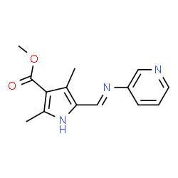 1H-Pyrrole-3-carboxylicacid,2,4-dimethyl-5-[(3-pyridinylimino)methyl]-,methylester(9CI)结构式