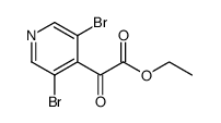 3,5-Dibromo-alpha-oxo-4-pyridineaceticacidethylester Structure