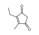 4-ethyl-5-methylcyclopent-4-ene-1,3-dione Structure