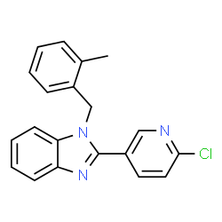 2-(6-CHLORO-3-PYRIDINYL)-1-(2-METHYLBENZYL)-1H-1,3-BENZIMIDAZOLE结构式