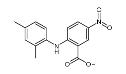 2-(2,4-dimethylphenylamino)-5-nitrobenzoic acid结构式