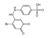 4-[2-(6-bromo-3,4-dioxocyclohexa-1,5-dien-1-yl)hydrazinyl]benzenesulfonic acid Structure