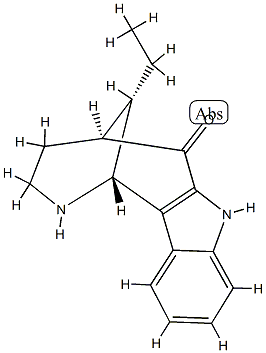 (1R,12S)-12-Ethyl-1,2,3,4,5,7-hexahydro-1β,5β-methano-6H-azocino[4,3-b]indol-6-one Structure