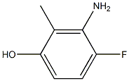 3-Amino-4-fluoro-2-methyl-phenol结构式