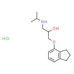 1-(2,3-dihydro-1H-inden-4-yloxy)-3-(propan-2-ylamino)propan-2-ol结构式