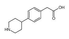 2-(4-(piperidin-4-yl)phenyl)acetic acid结构式