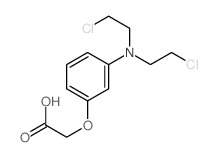 Acetic acid, [3-[bis (2-chloroethyl)amino]phenoxy]- (8CI 9CI) Structure