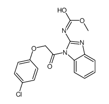 methyl N-[1-[2-(4-chlorophenoxy)acetyl]benzimidazol-2-yl]carbamate结构式