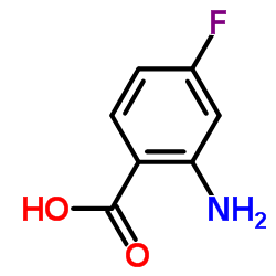 2-氨基-4-氟苯甲酸结构式