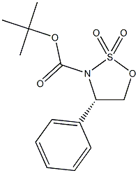 (S)-tert-Butyl 4-phenyl-1,2,3-oxathiazolidine-3-carboxylate 2,2-dioxide Structure