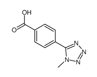 4-(1-methyltetrazol-5-yl)benzoic acid Structure