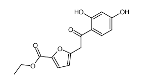 5-[2-(2,4-dihydroxy-phenyl)-2-oxo-ethyl]-furan-2-carboxylic acid ethyl ester Structure