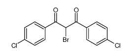 2-Brom-1,3-bis-(p-chlorphenyl)-propan-1,3-dion structure