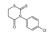 3-(4-chlorophenyl)-2-sulfanylidene-1,3-thiazinan-4-one结构式