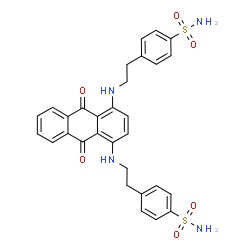 4,4'-[(9,10-dihydro-9,10-dioxo-1,4-anthrylene)bis(iminoethylene)]bis(benzenesulphonamide) structure