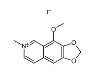 4-Methoxy-6-methyl-1,3-dioxolo[4,5-g]isochinolinium-methoiodid Structure