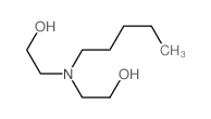 Ethanol,2,2'-(pentylimino)bis- structure