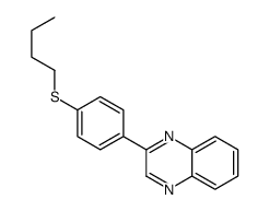 2-(4-butylsulfanylphenyl)quinoxaline结构式